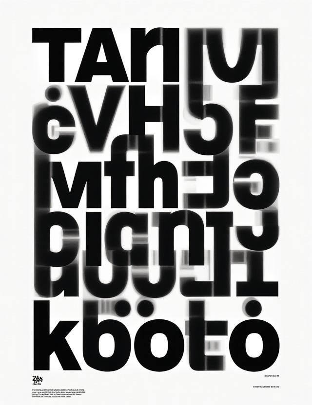 Monochrome Typographic Print