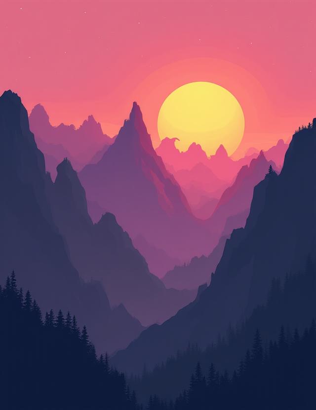 High Contrast Geometric Art